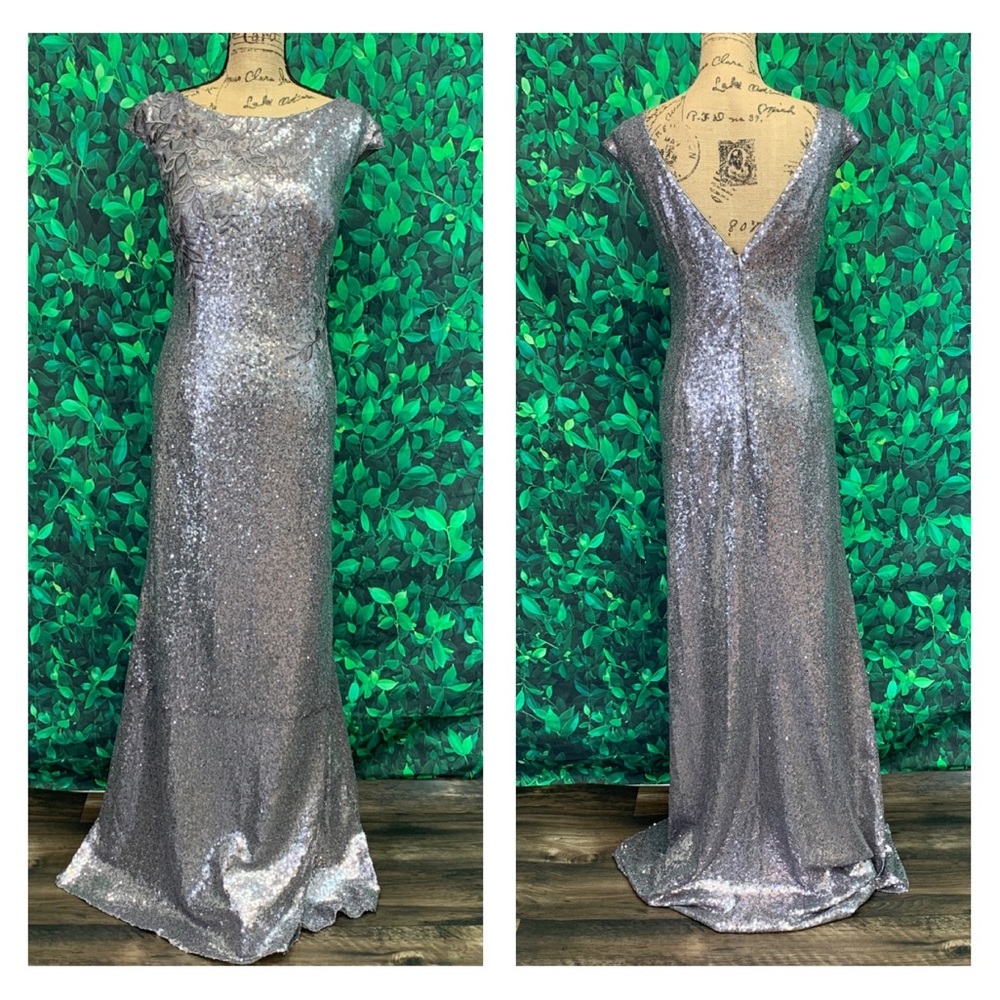 NWT Long Silver Formal by Jasmine